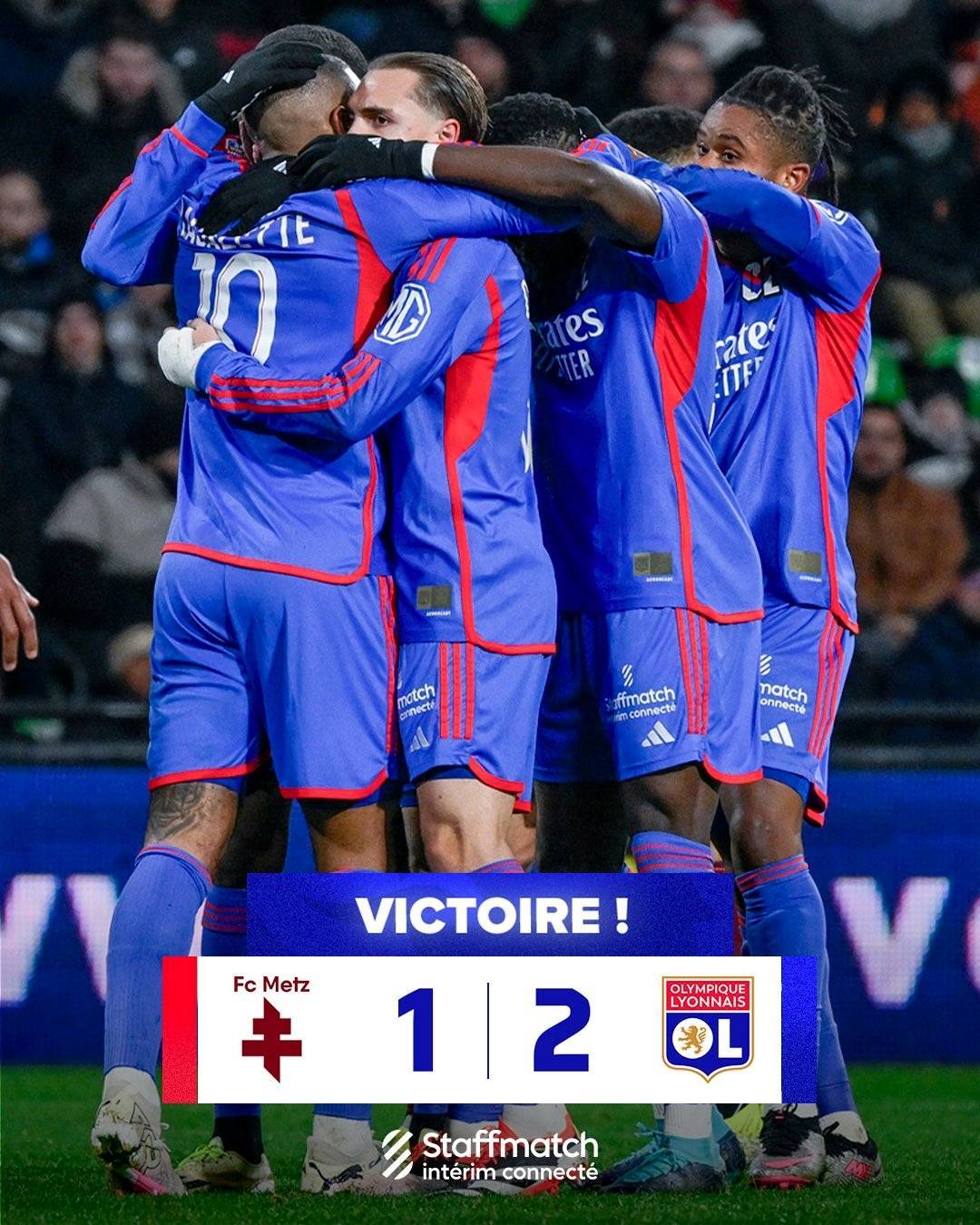 里昂主场战平梅斯：毫不服输追赶差距