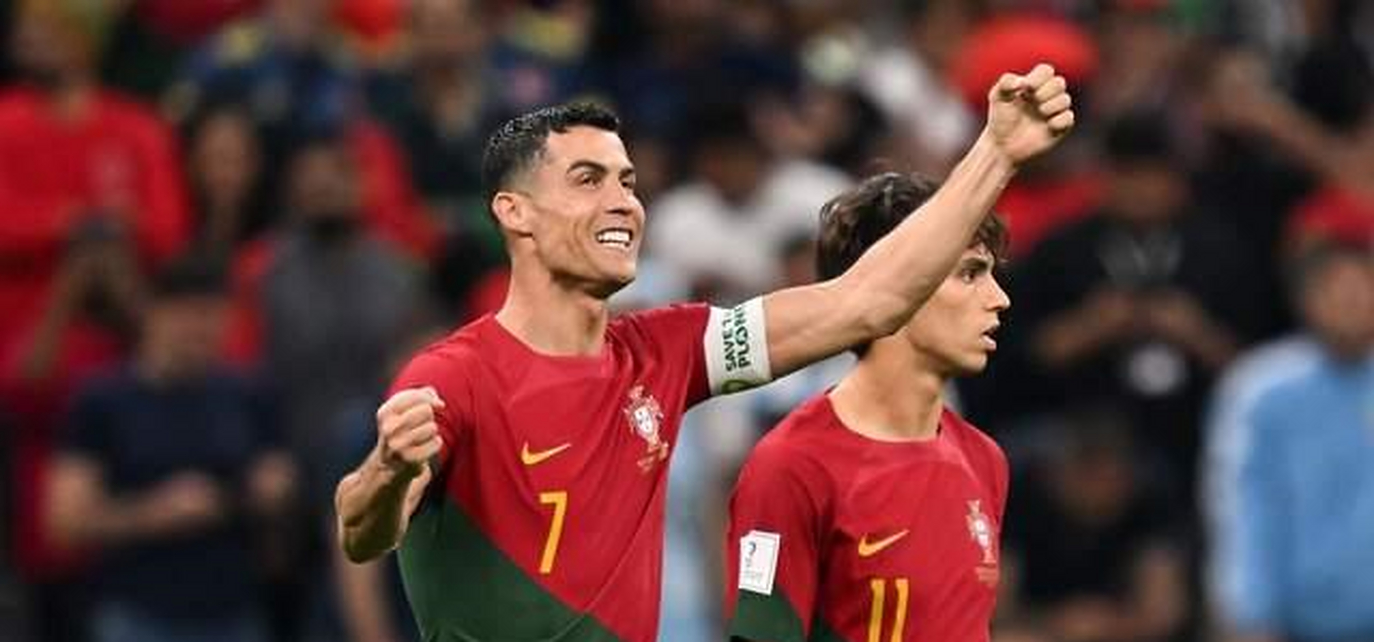 葡萄牙队在比赛中战胜了乌拉圭队，小组出线