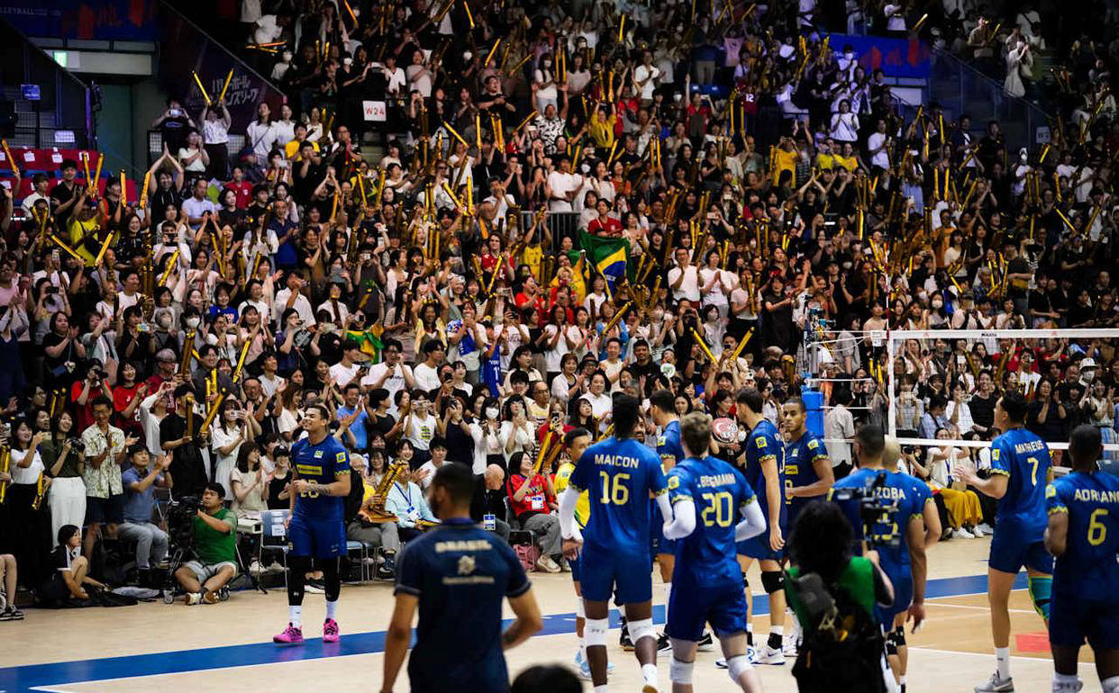 巴西男排夺得胜利,晋级半决赛 巴西男排夺得胜利,晋级半决赛